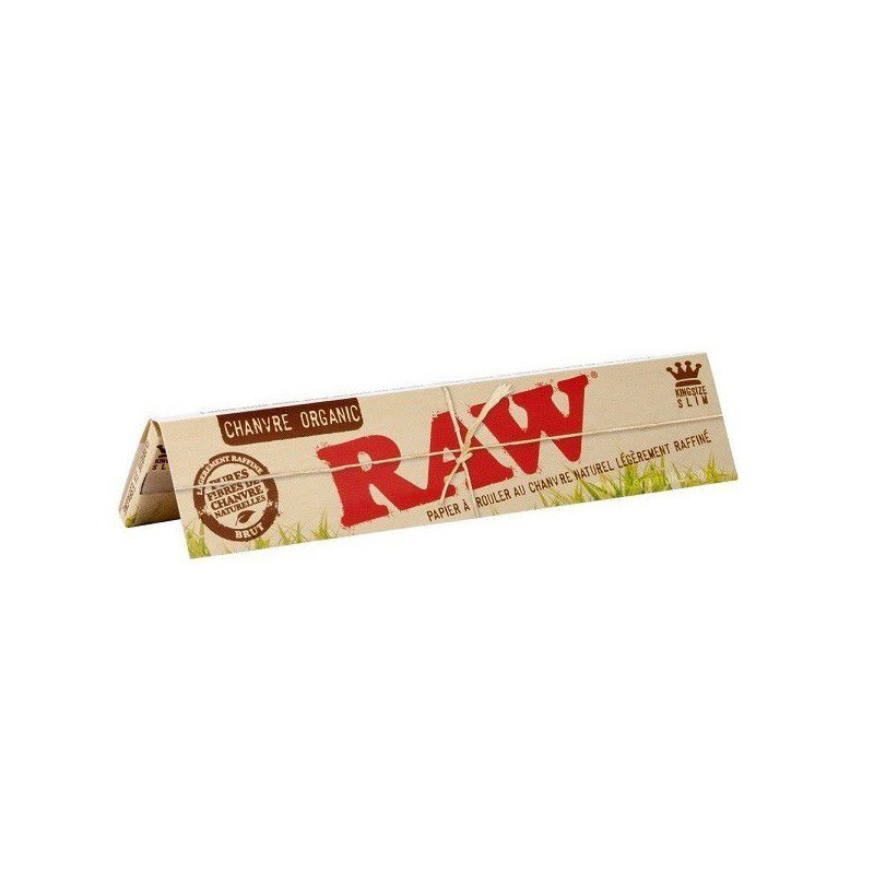 Feuilles à rouler RAW Slim non blanchies - Boîte de 50 carnets